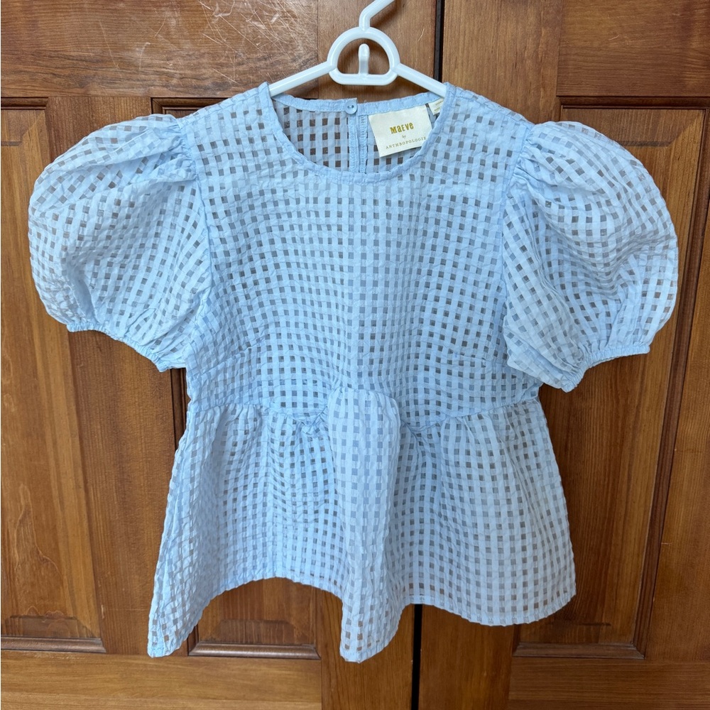 Maeve Anthropologie Sheer Top